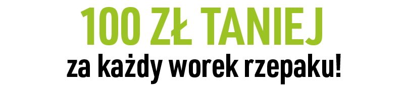 100 zł taniej na nasiona rzepaku w sezonie 2025